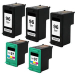 5PK FOR HP 96 HP 97 C8767WN C9363WN 3/2 Designjet 5940 5940xi Deskjet 5740 6540