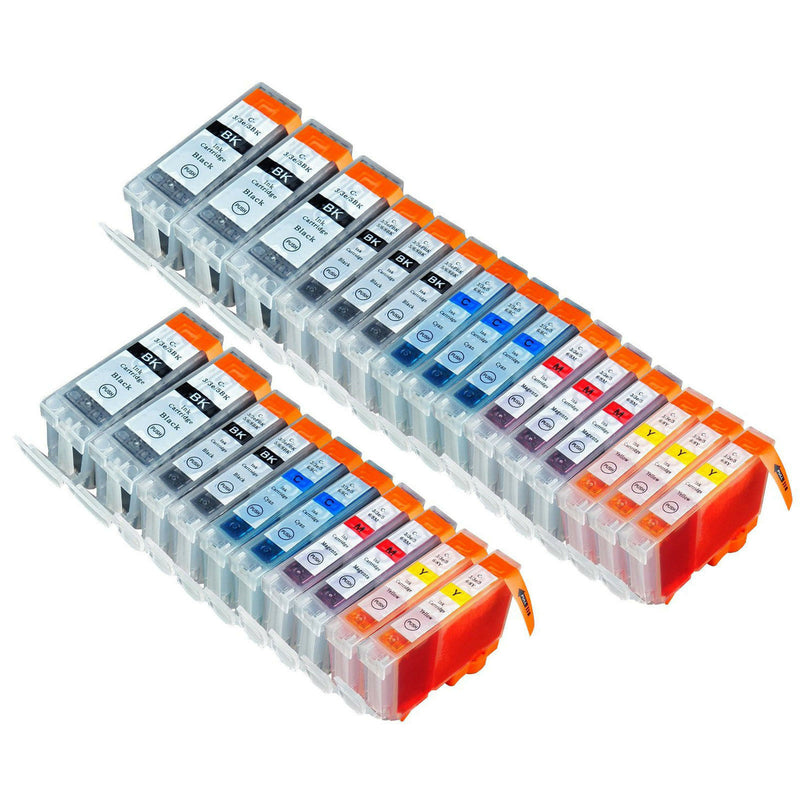 25PK Comp  Ink Cartridges For Canon PGI5 CLI8 PIXMA MX850 MP500 MP530