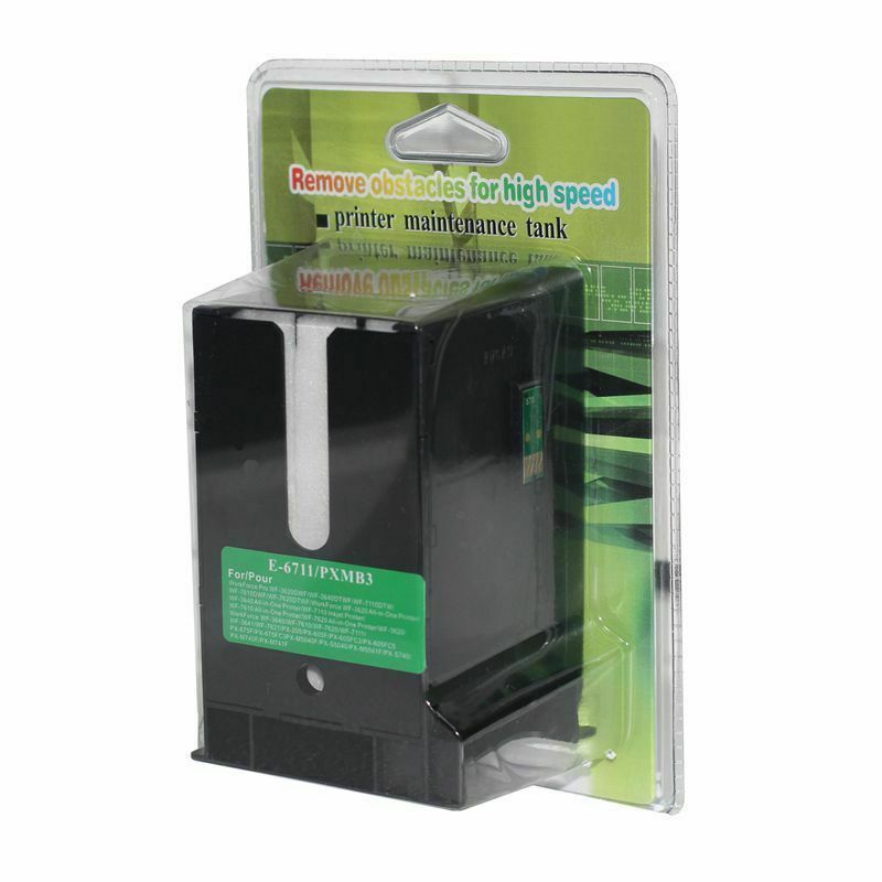 Compatible waste ink tank fit For Epson T6711 WF 3520 3530 3540 3620 3640