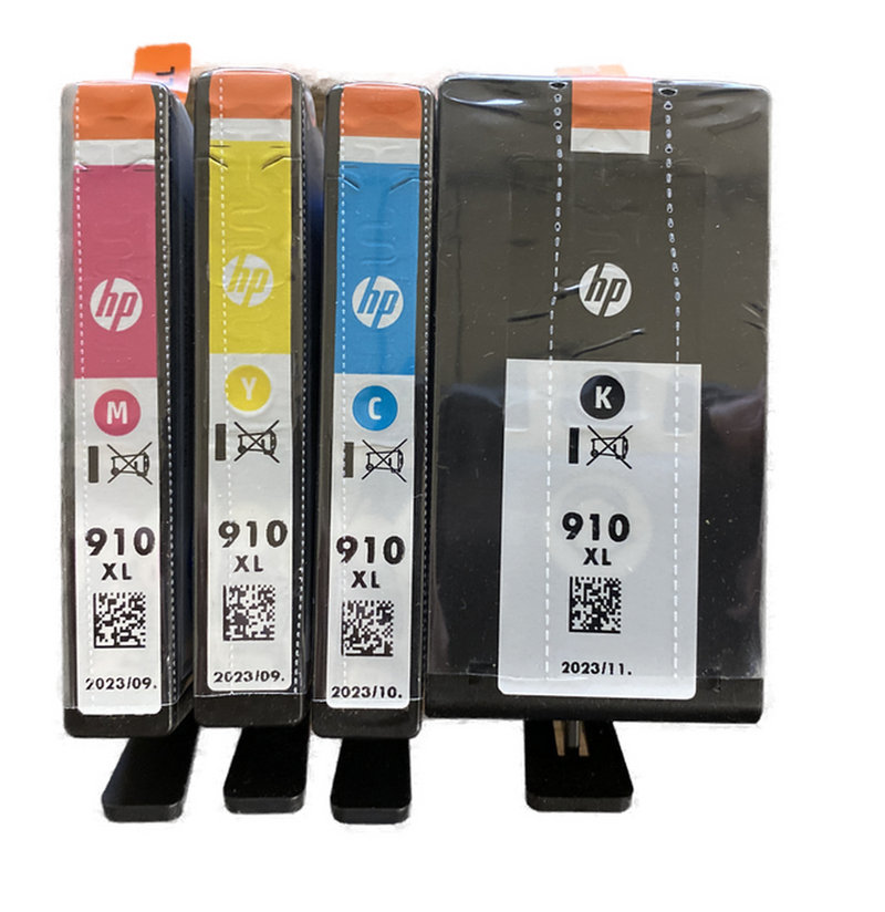 HP GENUINE 910XL INK OFFICEJET PRO 8020 8022 8025 8028 8035 EXP 2023 -4 Packs