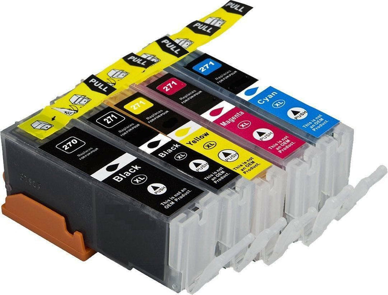 5 Pack PGI-270XL CLI-271XL Ink Cartridges for Canon PIXMA Printer MG5721 MG5722