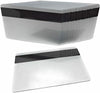 100 Premium Graphic Quality Silver PVC w/HiCo 2 Track Cards CR80 30 Mil Standard