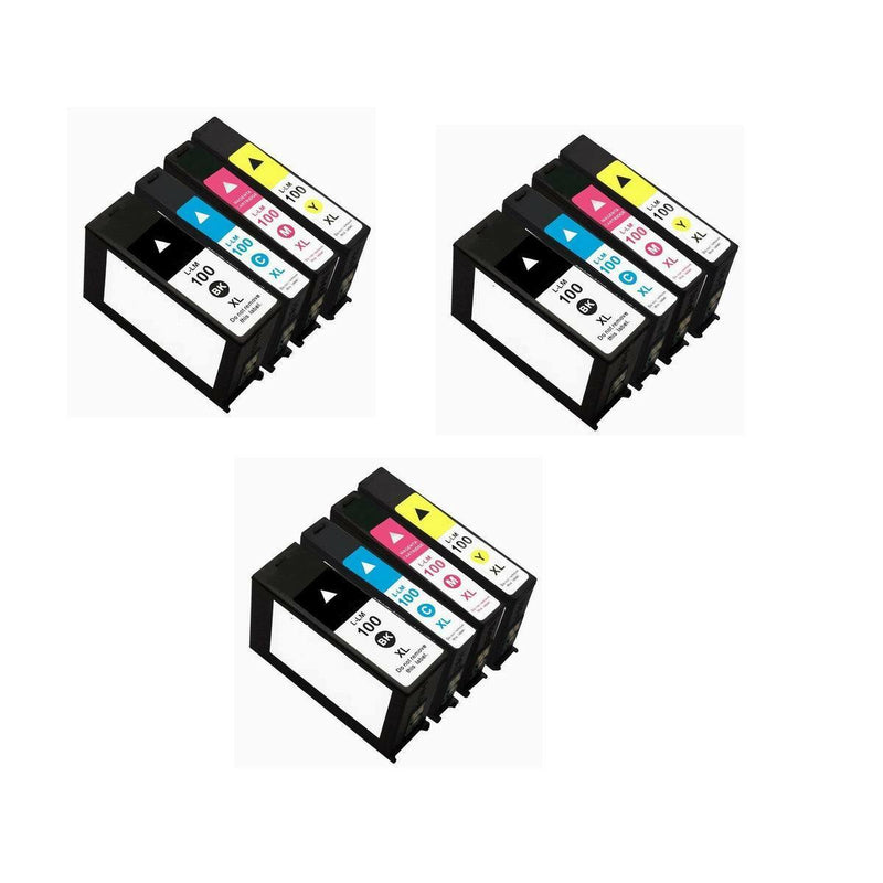 12 Lexmark 100XL Ink Cartridges FOR Lexmark Impact S301 S305 S405 S505 S605