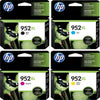 4 PACK HP GENUINE 952XL Ink (NO RETAIL BOX) for OFFICEJET PRO 7740 8702