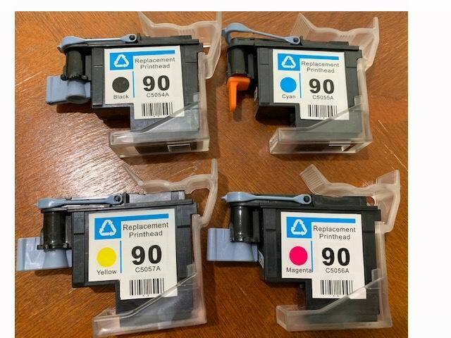 4P Reman HP 90 C5054A C5055A C5056A C5057A Printhead For DesignJet 4000 4020ps