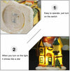 Resin Christmas Village Houses with LED Xmas Holiday Decoration Ornaments Gift