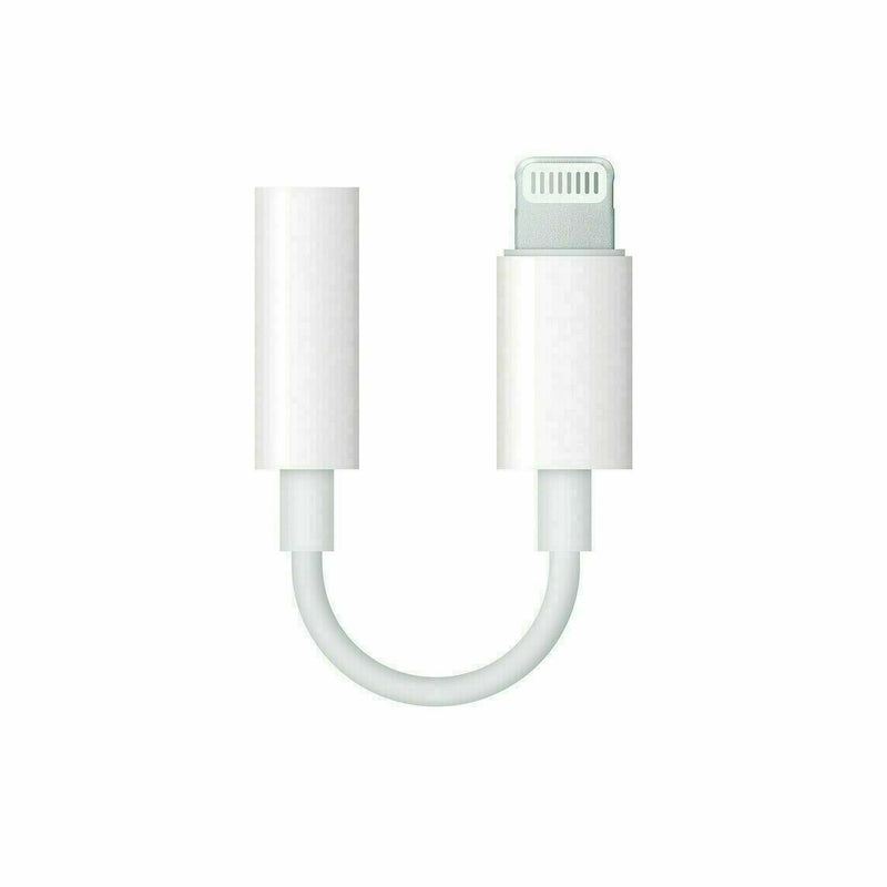 White Lighting to 3.5mm Headphone Jack aux Cable Adapter Compatible iPhone X