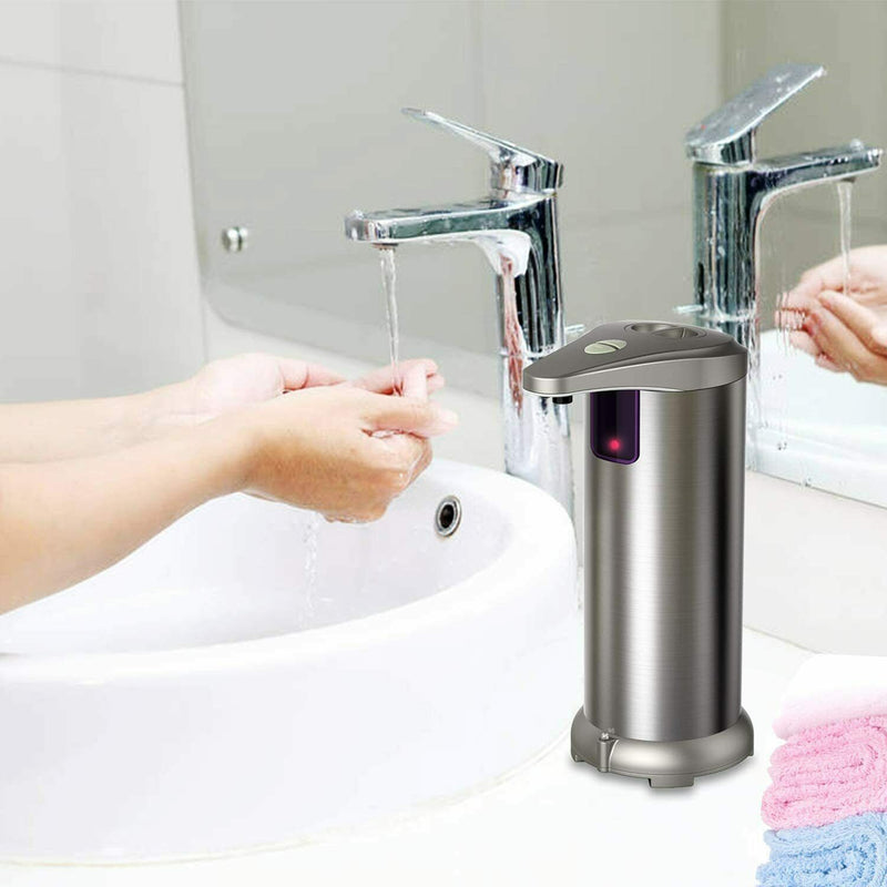 Stainless Steel Touchless Auto Hand Soap Dispenser for Bathroom Kitchen Hotel