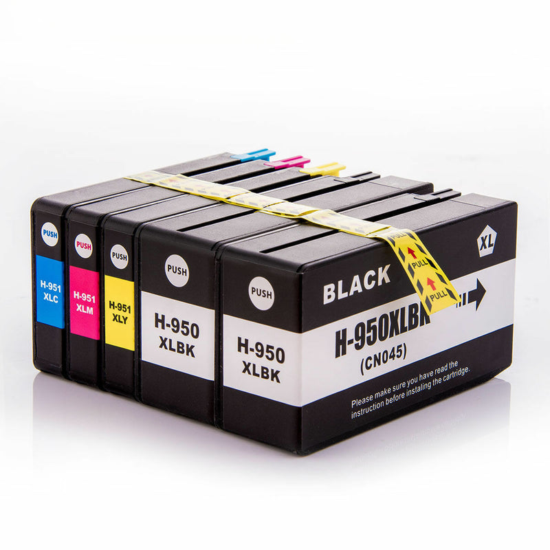 5pk HP 950XL 951XL Ink Cartridge High Yield for HP Officejet Pro 8100 8610 8615