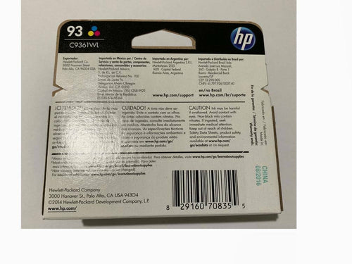 Twin Pack GENUINE NEW HP 93 C9361WN Color Ink Cartridge Retail Box EXP 2016-2018