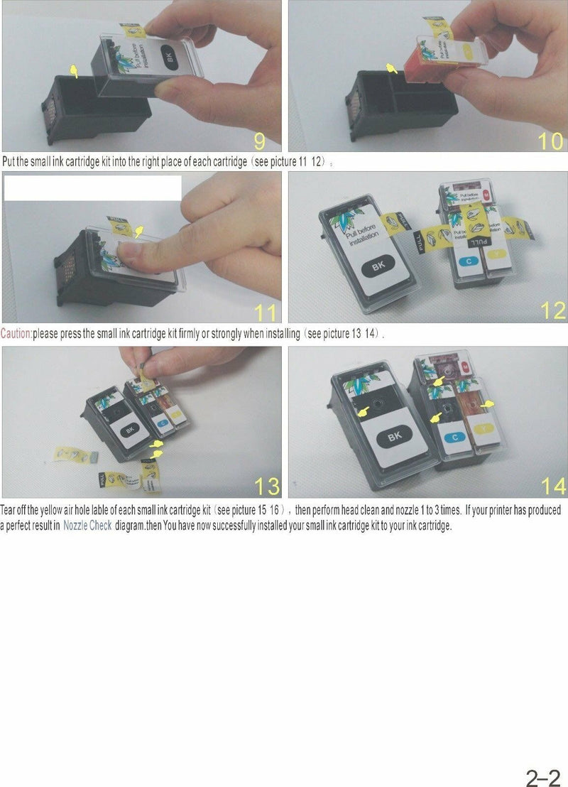 DIY Refill kit For Canon PG-240XL CL-241XL Ink Cartridge Canon PIXMA MX512 MX522