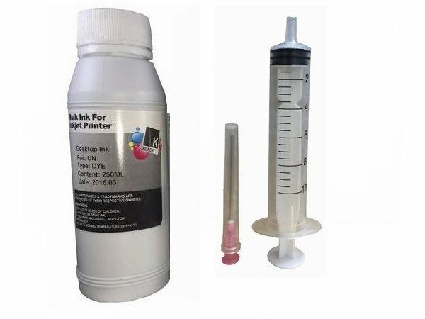 250ml Premium Refill Bulk Black Ink for All HP Canon Dell Brother Printers