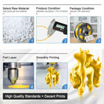 PLA Silk Gold Filament 1.75mm 3D Printer Filament 2.2 LBS Spool 3D Printing
