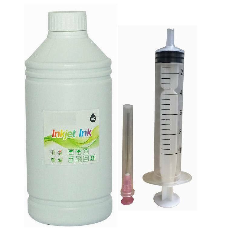 1000ml Black Dye Refill Ink For Epson Refillable Cartridges CIS CISS