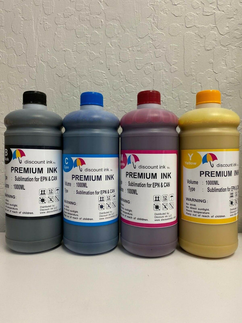 4x1000ML Sublimation Ink for Epson 502 522 T502 T5024 ET2750 2760 3760 3720