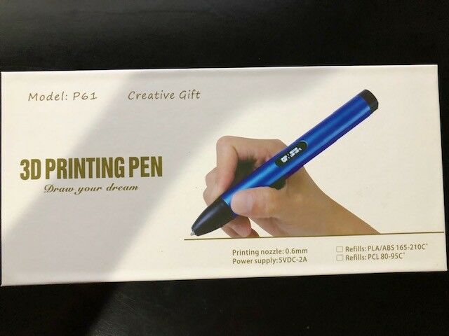 Low Temp 3D Printing Drawing Pen Crafting Arts Modeling Printer PLC Filaments