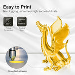 PLA Silk Gold Filament 1.75mm 3D Printer Filament 2.2 LBS Spool 3D Printing