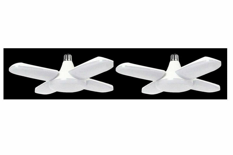 LED Garage Shop Work Lights 60 W 5500lm E27 Home Ceiling Fixture Deformable Lamp