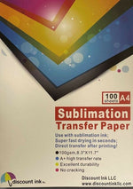 100 Sheets A4 Dye Sublimation Heat Transfer Paper for Polyester Cotton T- Shirt