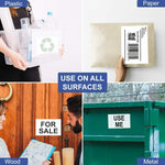 100 Full Sheet Address Mailing Labels Self Adhesive Shipping Label