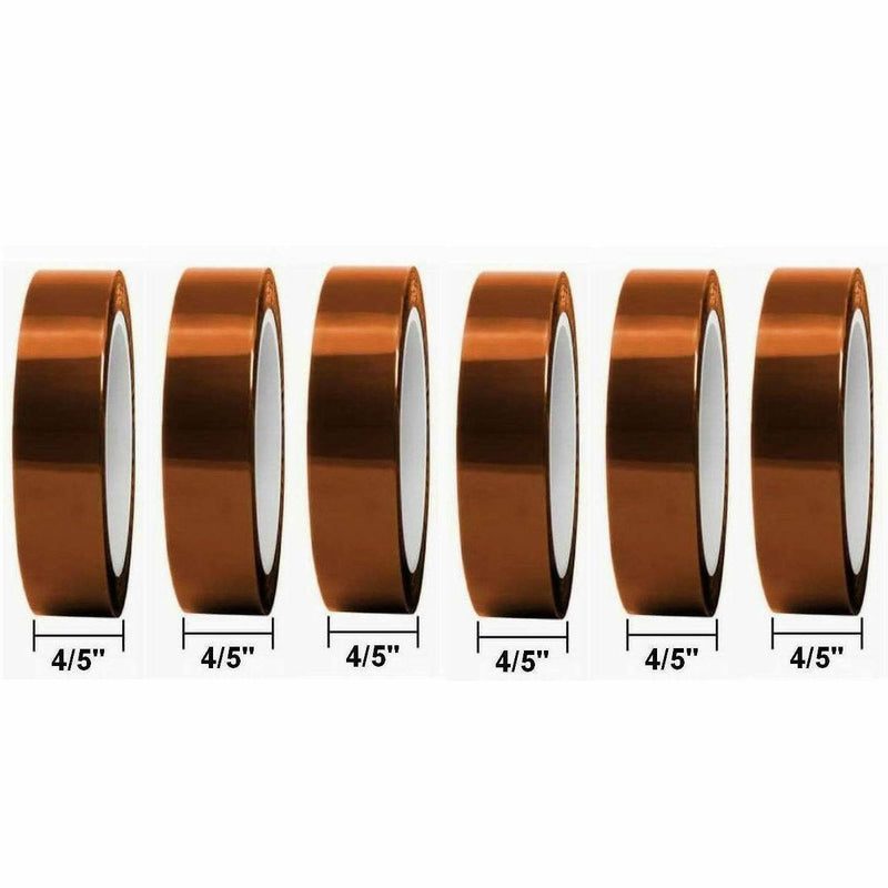 6 Rolls 20mm Tape High Temperature Heat-Resistant Polyimide BGA SMT Soldering