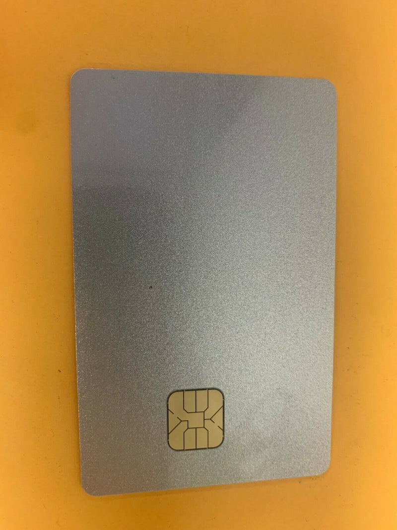 10 Blank Smart Card With Sle4428 Chip Magnetic Strip Hico 3 Track - Silver