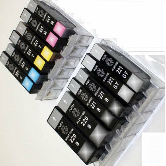 PGI 220 CLI 221 Ink cartridges for Canon Printer MX860 MX870 MP560 - 12 PK