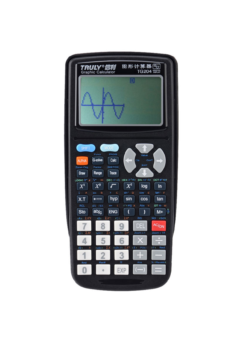 Truly Electronics TG204 School Smart Graphic Calculator, 250 Function Graphic