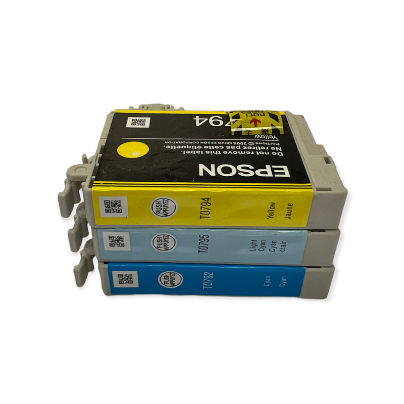 3 Pack Genuine Epson 79 T79 Ink Cartridges For Stylus Photo 1400