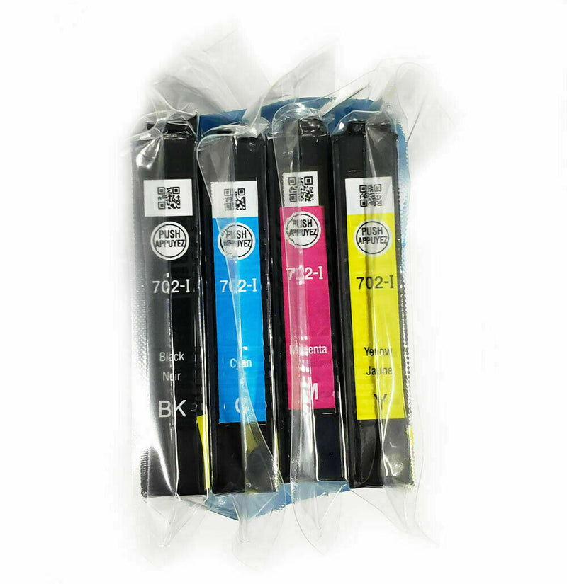 Genuine 702 Initial Ink Set of 4 CMYK NEW OEM 702i