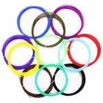 10 Color PLA 10m Filament Plastic Rubber Consumable Material For 3D Pen