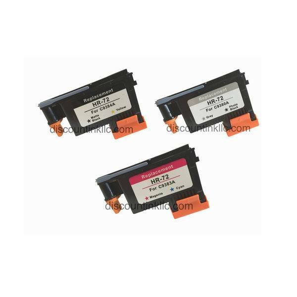3pk Refurbished for HP 72 Printhead HP Designjet T610 T7770 T790 T1120 T1120ps