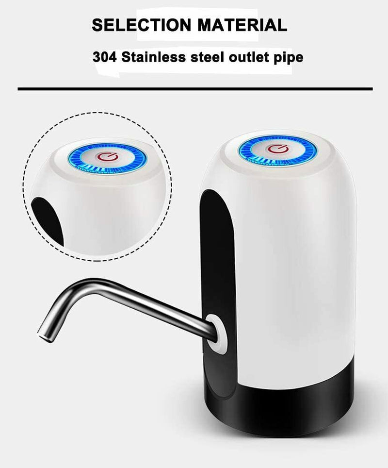 Water Bottle Pump USB Dispenser Automatic 5 Gallon Universal Electric Switch NEW