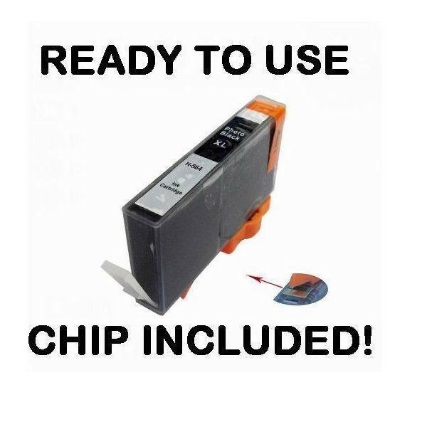 Ink Cartridge Compatible for HP 564XL Photo Black C309a C410a D5460 wCHIP
