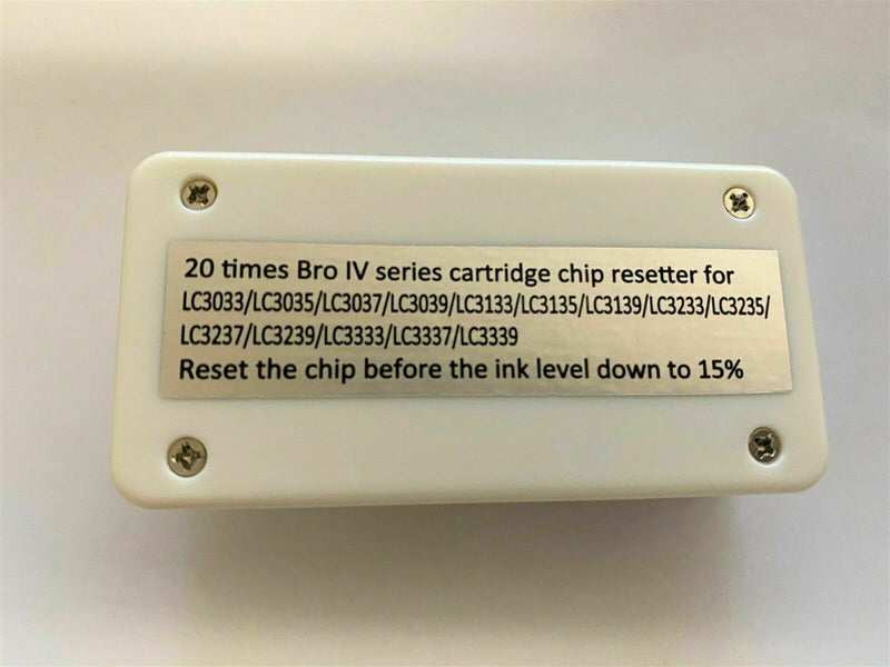 Empty Refillable Cartridges for Brother LC3033 LC3035 plus Refill Ink Chip reset