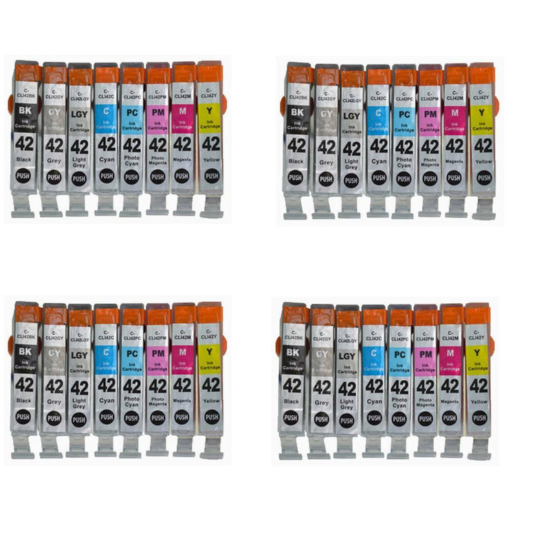 32PK CLI-42 CLI42 42 INK CARTRIDGE FOR CANON PRINTER Pixma Pro-100 Pro100