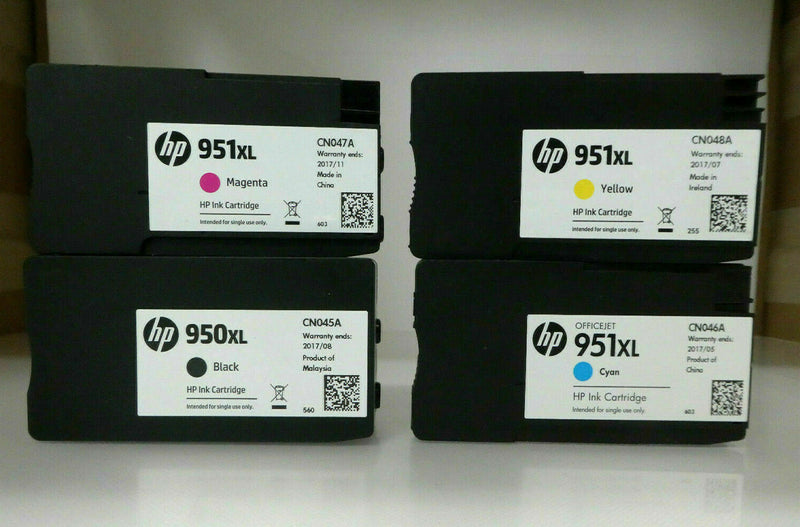 HP GENUINE 950XL Black 951XL CMY Ink (No BOX) OFFICEJET PRO 8600 8610 8620 8625