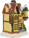 Resin Christmas Village Houses with LED Xmas Holiday Decoration Ornaments Gift