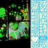 Christmas Xmas Glowing Stickers Reindeer Santa Decals Windows Holiday Decoration