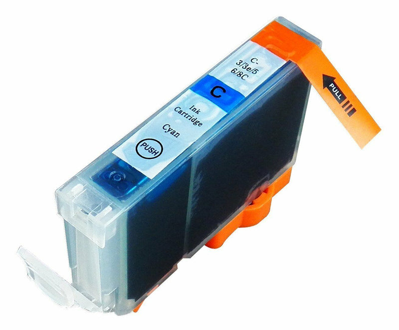 2 Pack Cyan Ink Cartridge for Canon CLI-8 iP3300 iP4200 iP4300 MP810 MP800