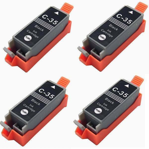 4pk comp PGI-35 PGI35 BLACK Ink Cartridge for Canon PIXMA iP100 Printer