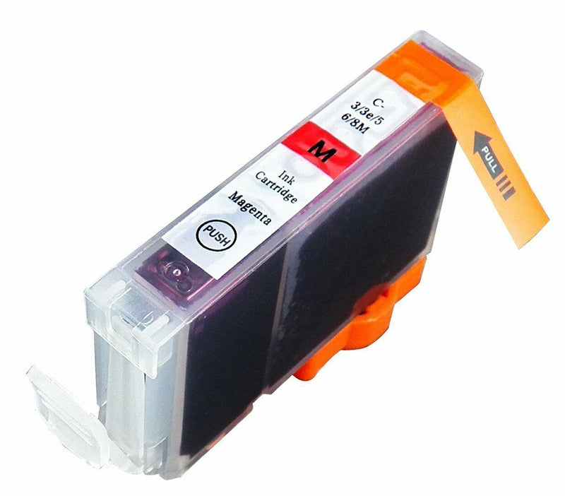 2 Pack MAGENTA Ink Cartridge for Canon CLI-8 iP3300 iP4200 MP810 MP800