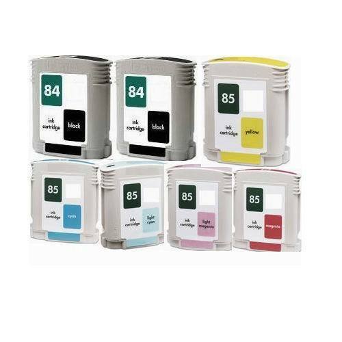 Compatible 7 pks combo HP 84 85 Ink Cartridge For Designjet 130 30n 90R 90GP