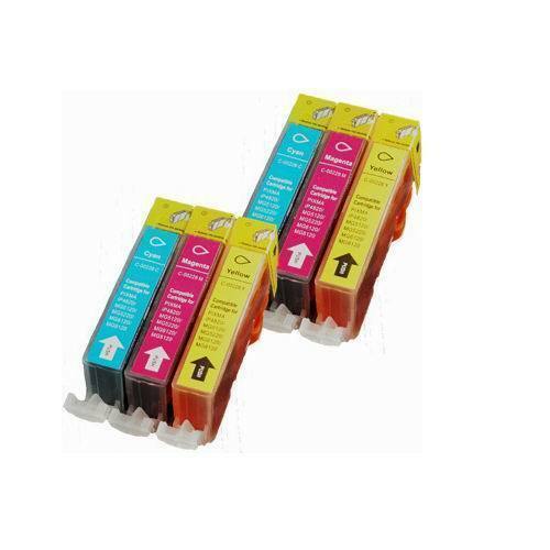 6 pk comp Ink Cartridge for Canon CLI 226 color CLI-226 PIXMA MG5120 MG5220