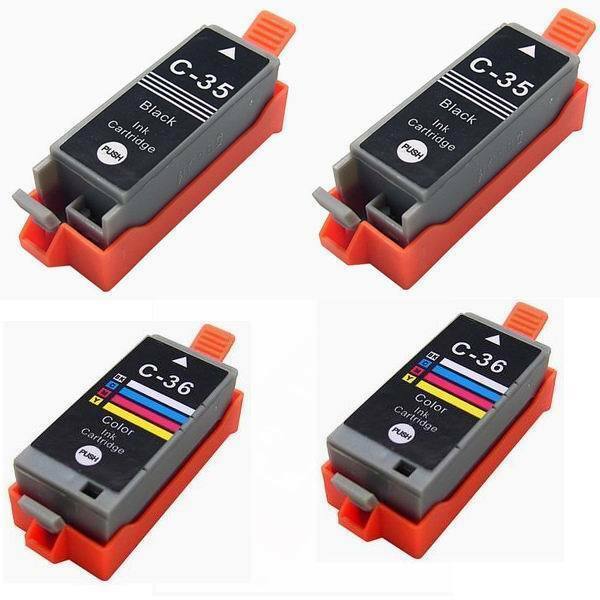 4 pack PGI-35 CLI-36 Printer Ink Cartridge for Canon printer PIXMA mini260