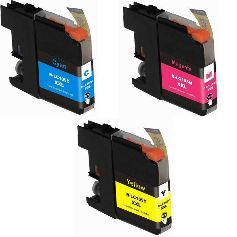 C/M/Y Ink Cartridge for Brother LC105 MFC-J4610DW MFC-J4710DW LC 105