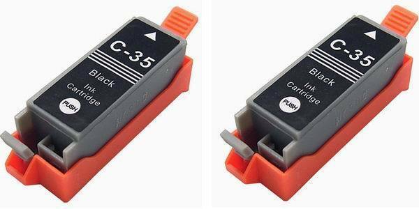 2 Pack Replacement Ink for Canon PGI-35 black PIXMA ip100 mini260 mini320